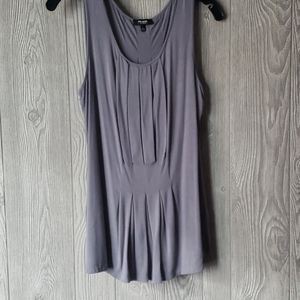 Pleated jersey tank top